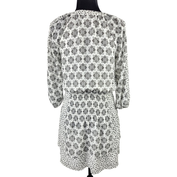 White House Black Market Mixed Print Tiered Blouson Dress size XXS - Picture 12 of 12